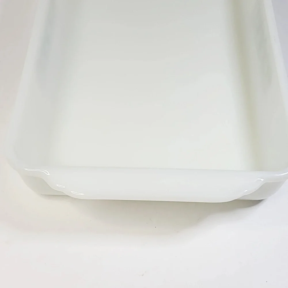 Vintage Fire King Anchor Hocking Ovenware 411 Fruit Tree Casserole Dish 2qt F6